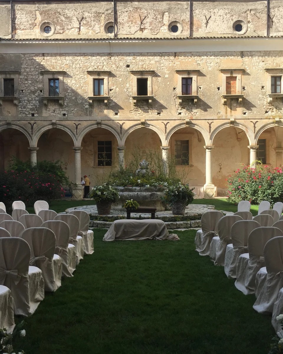 Abbazia Santa Maria del Bosco wedding venue – outdoor woodland setting